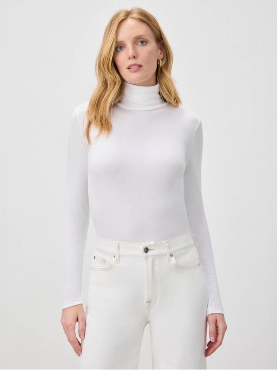 Splendid Tops - Splendid Classic White Ribbed Turtleneck Top Size S NWOT
